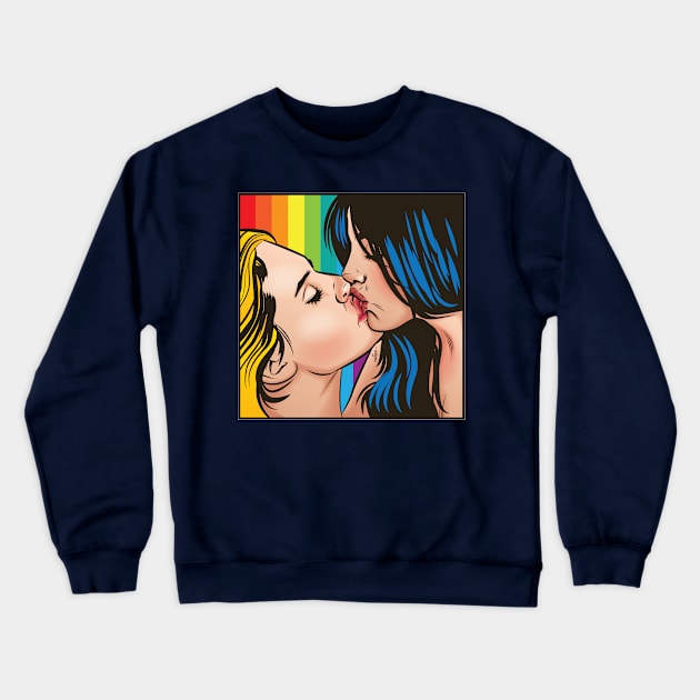 Pride Lesbian Crewneck Sweatshirt by Sauher